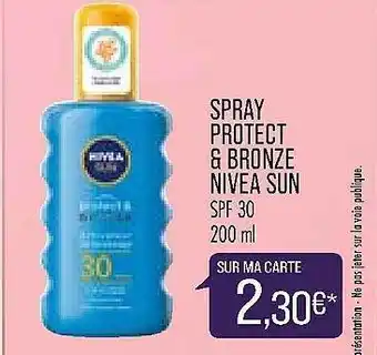 Match Spray Protect & Bronze Nivea Sun offre