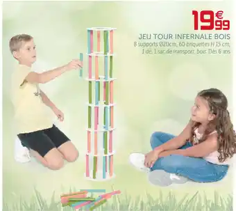 Gifi Jeu tour infernale bois offre