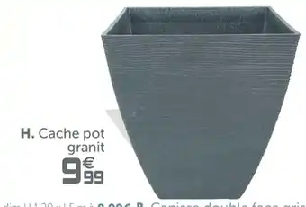 Gifi Cache pot granit offre