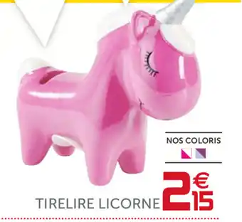 Tirelire licorne
