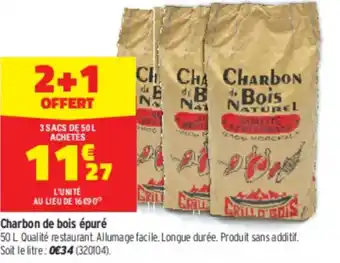 Bricorama Charbon de bois épuré offre