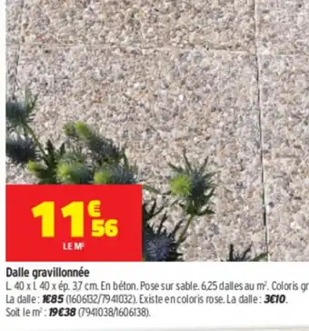 Bricorama Dalle gravillonnée offre