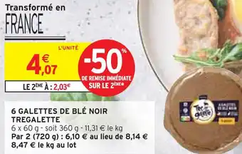 Intermarché TREGALETTE 6 galettes de blé noir offre