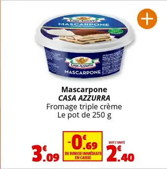 Coccimarket CASA AZZURRA Mascarpone offre