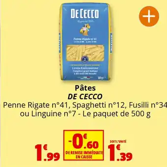 Coccimarket DE CECCO Pâtes offre