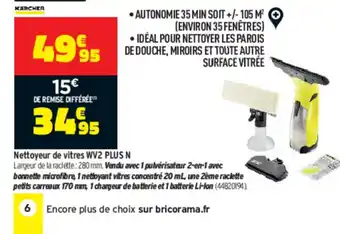 Bricorama Nettoyeur de vitres WV2 Plus n offre