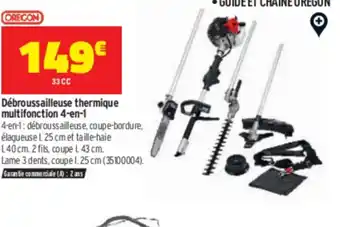 Bricorama Débroussailleuse thermique multifonction 4 en 1 offre