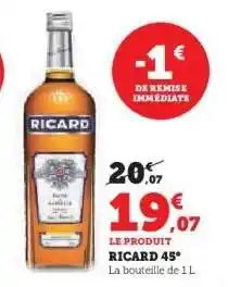 Super U RICARD 45° offre