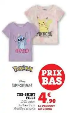 Super U Tee-Shirt Fille offre