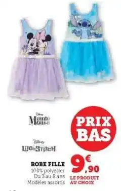 Super U Robe Fille offre