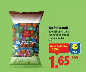 Lidl Les P'tits œufs offre