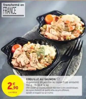 Intermarché COQUILLE AU SAUMON offre