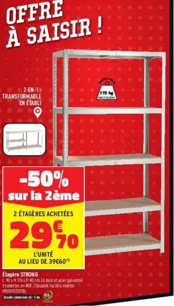Bricorama Étagère Strong offre