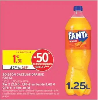 Intermarché FANTA BOISSON GAZEUSE ORANGE offre