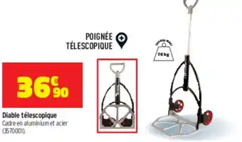 Bricorama Diable télescopique offre