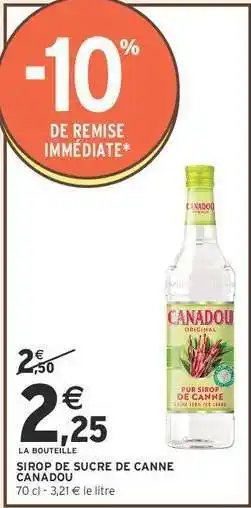 CANADOU SIROP DE SUCRE DE CANNE