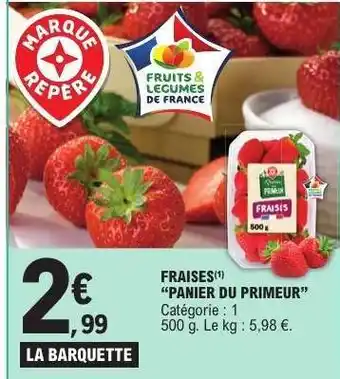 E.Leclerc Fraises Panier du Primeur offre