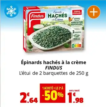 Coccinelle Express FINDUS Épinards hachés à la crème offre