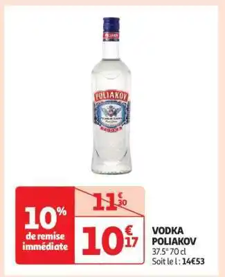Auchan Vodka Poliakov offre