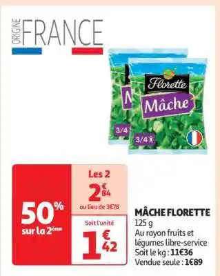 Auchan Mâche Florette offre