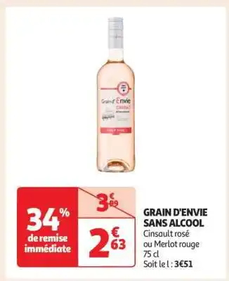 Auchan Grain D'envie Sans Alcool offre