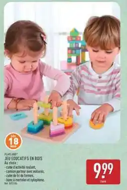 ALDI JEU EDUCATIFS EN BOIS offre
