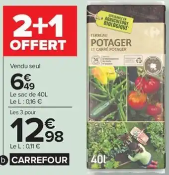 Carrefour Terreau Potager UAB CARREFOUR offre
