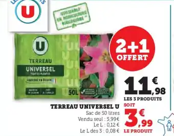 Hyper U Terreau universel u offre