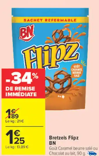 Carrefour Market BN Bretzels Flipz offre