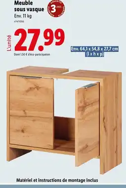 Lidl Meuble sous vasque offre