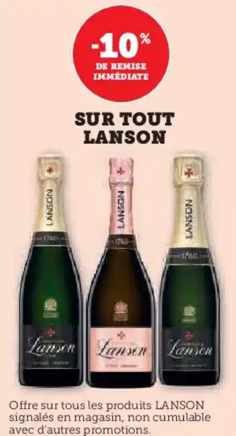 Hyper U LANSON Sur tout offre