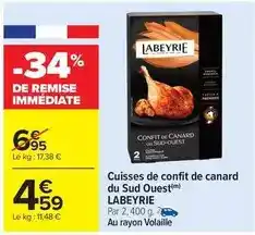 Carrefour Market Lot de 2 t-shirts homme offre
