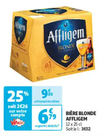 Auchan Biere Blonde Affligem offre