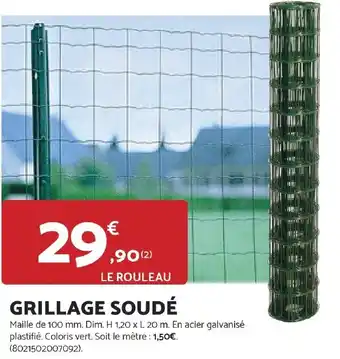 Bricomarché Grillage soudé offre
