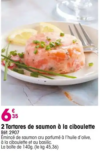 Croque Gel 2 tartares de saumon à la ciboulette offre