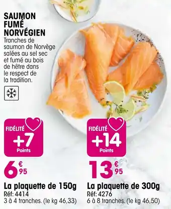 Croque Gel Saumon fumé norvégien offre
