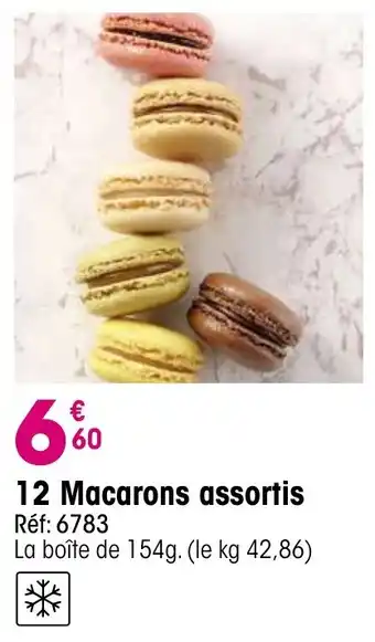 Croque Gel 12 macarons assortis offre