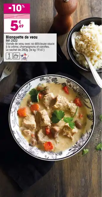 Croque Gel Blanquette de veau offre