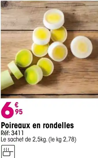 Croque Gel Poireaux en rondelles offre