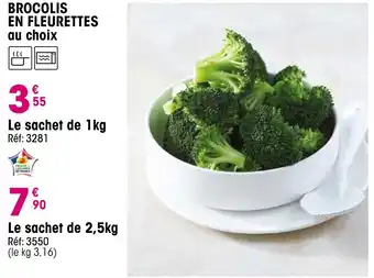 Croque Gel Brocolis en fleurettes au choix offre