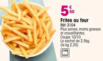 Croque Gel Frites au four offre