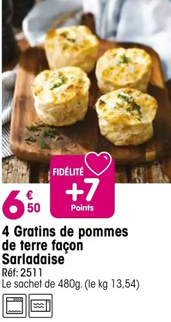 Croque Gel 4 Gratins de pommes de terre façon Sarladaise offre