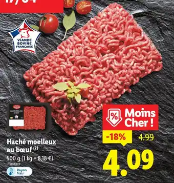 Lidl Haché moelleux au bœuf offre