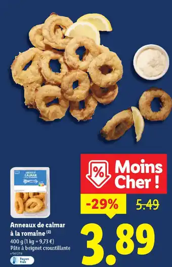 Lidl Anneaux de calmar à la romaine offre
