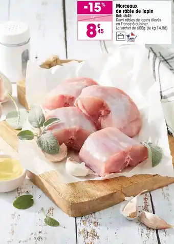 Croque Gel Morceaux de râble de lapin offre