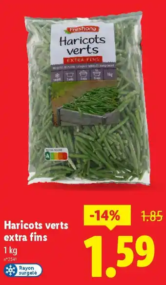 Lidl FRESHONA Haricots verts extra fins offre