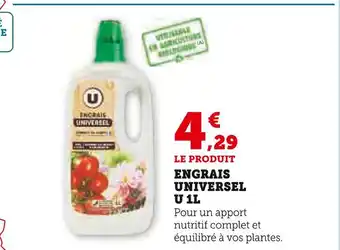 Super U U Engrais universel 1l offre