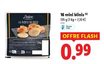 Lidl DELUXE 16 mini blinis offre