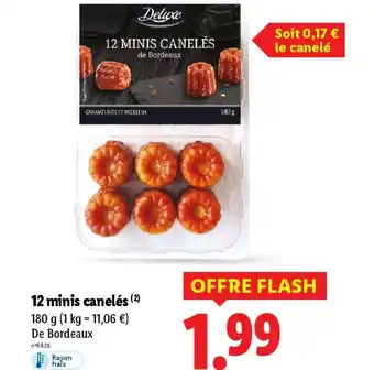 Lidl DELUXE 12 minis canelés offre