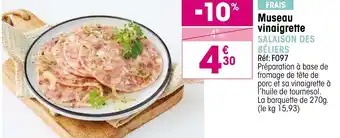 Croque Gel Museau vinaigrette offre